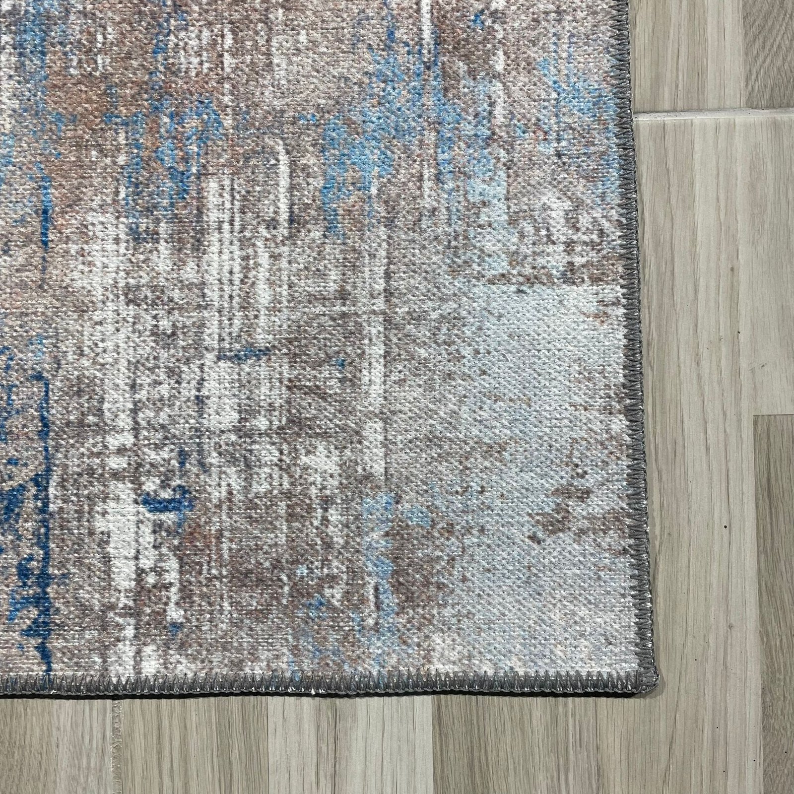 NH7002-T02-02 Tapis Modern Ankara — Silver & Navy
