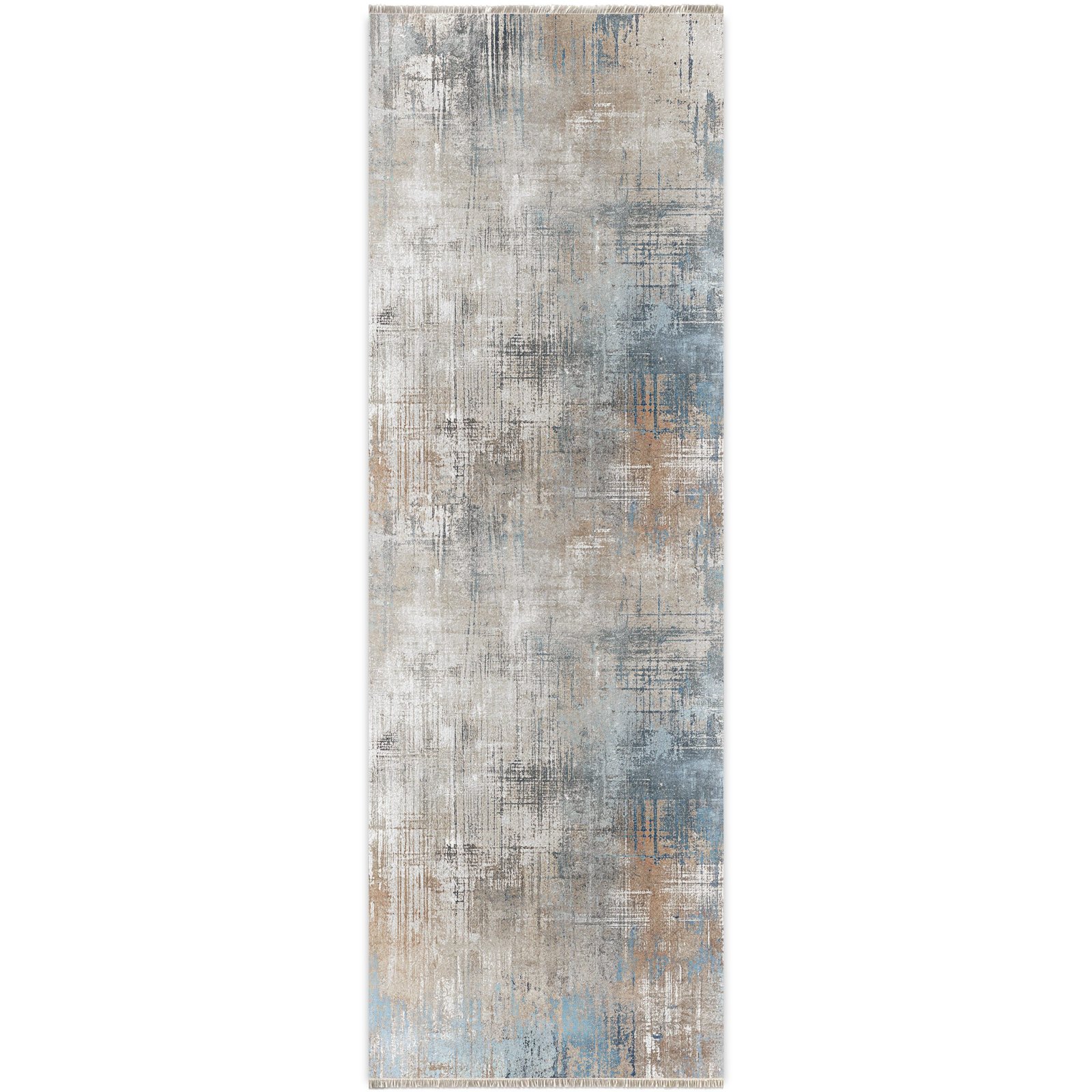 NH7002-T02-04 Tapis Modern Ankara — Silver & Navy