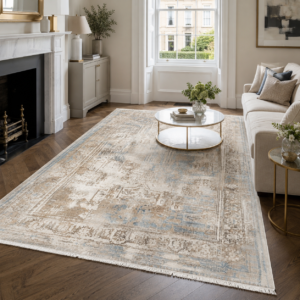 Tapis Classic Vintage Anatolie — Navy & Brown