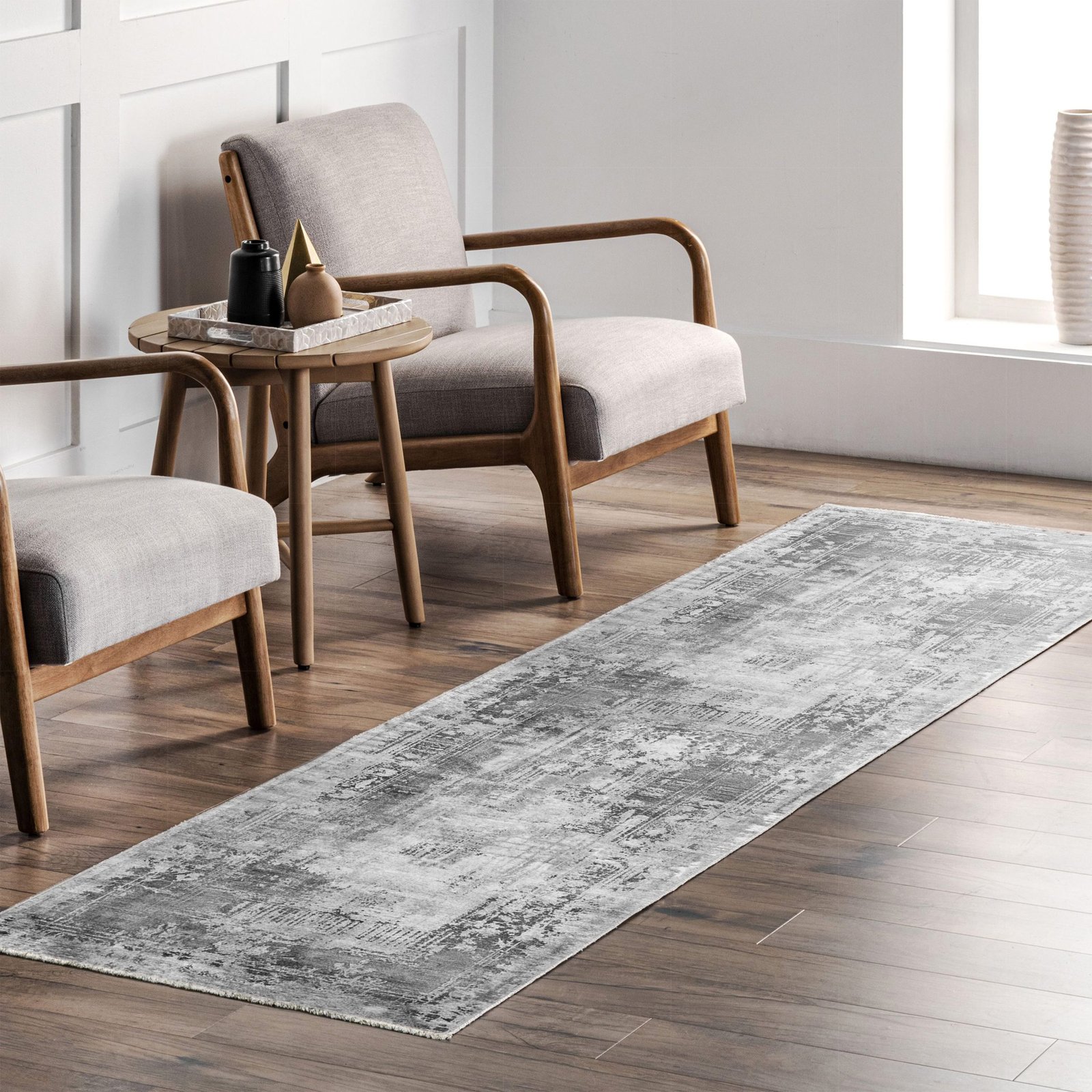 NH7012-T16-04 Tapis Vintage Halicarnasse — Silver