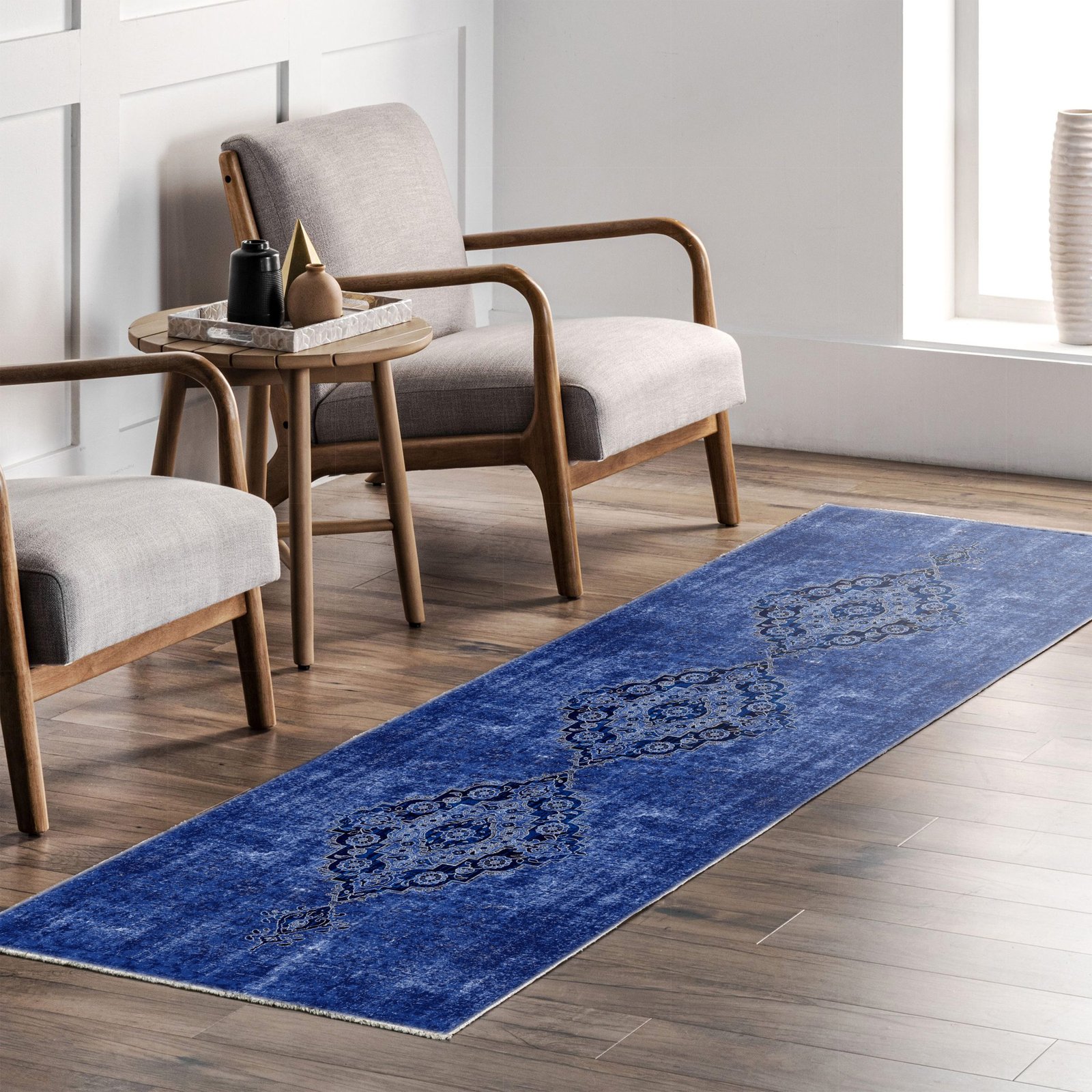 NH7018-T24-04 Tapis Ethnic Classic Vintage Sardes — Navy