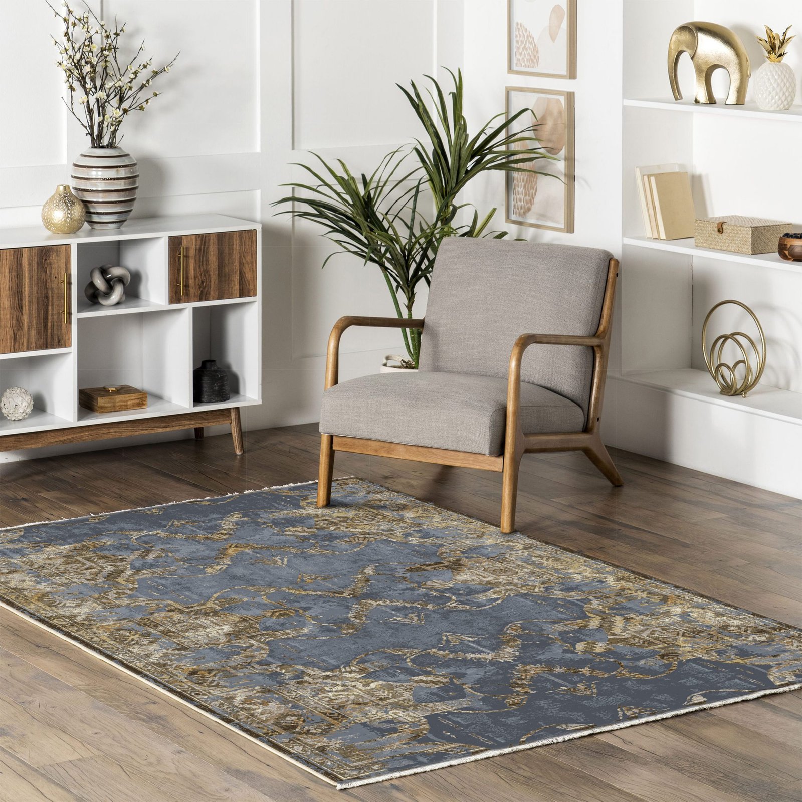 NH7022-14-02-04 Tapis Vintage Aspendos — Silver