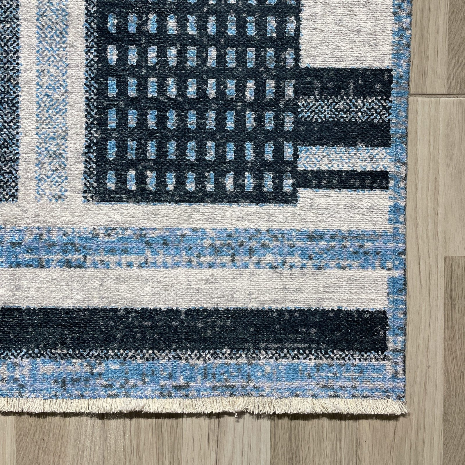 NH7036-64-02-02 Tapis Modern Cesme — Navy & Anthracite
