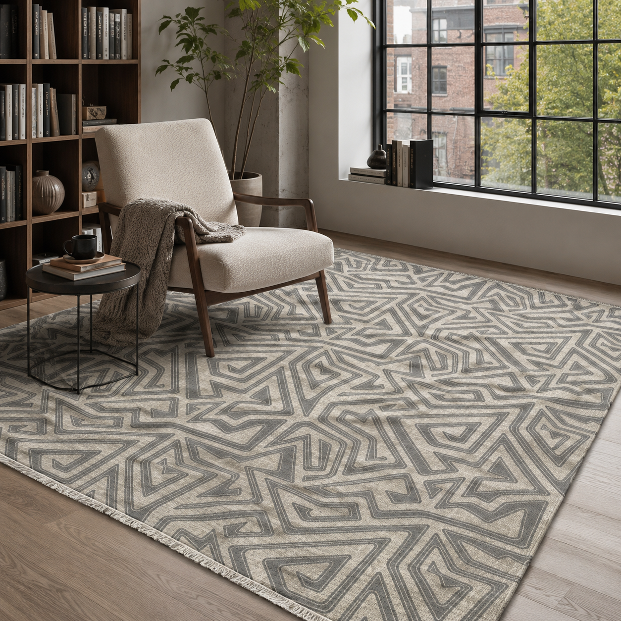 NH7038-1012-03 Tapis Modern Marmaris — Brown