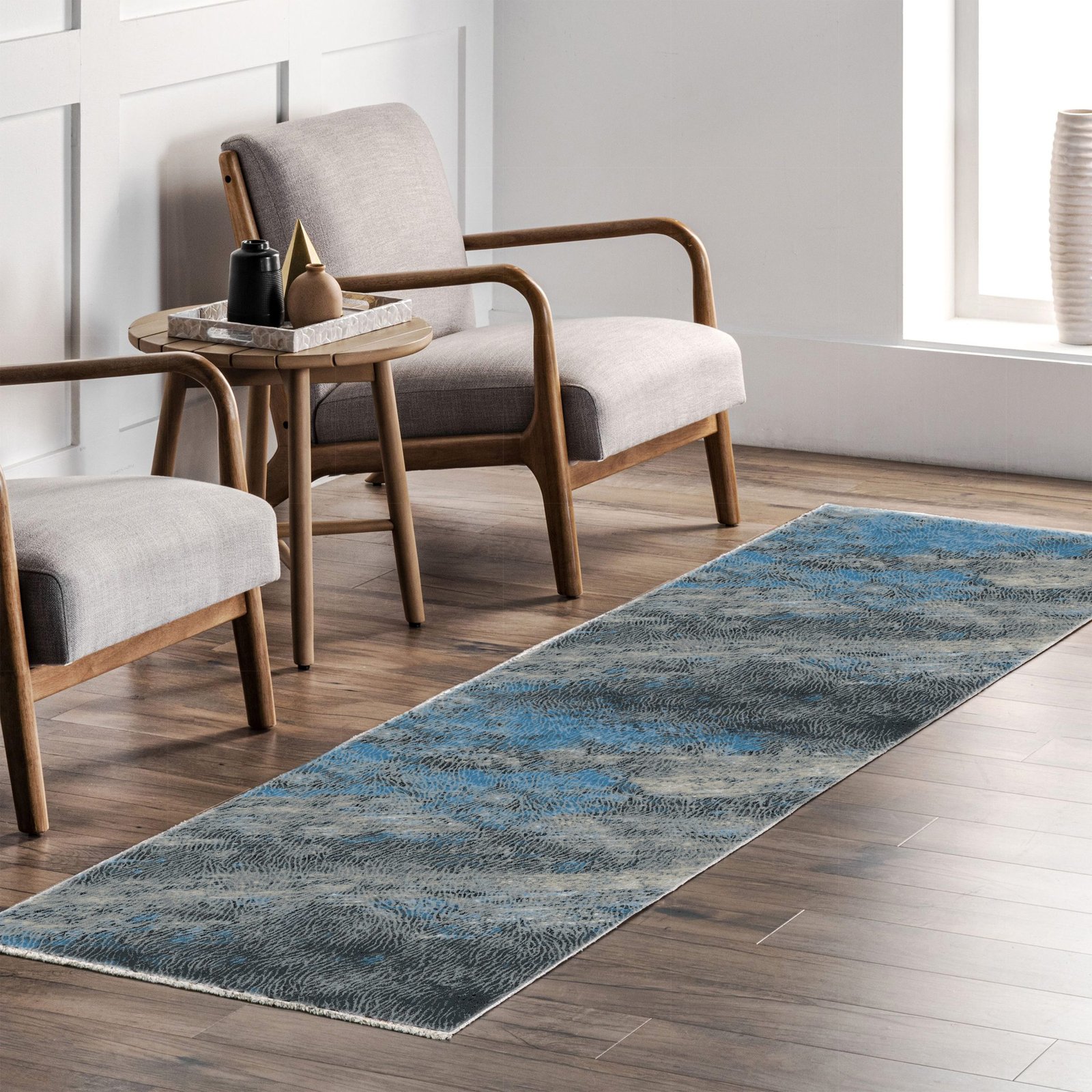 NH7044-321-01-04 Tapis Modern Pamukkale — Navy