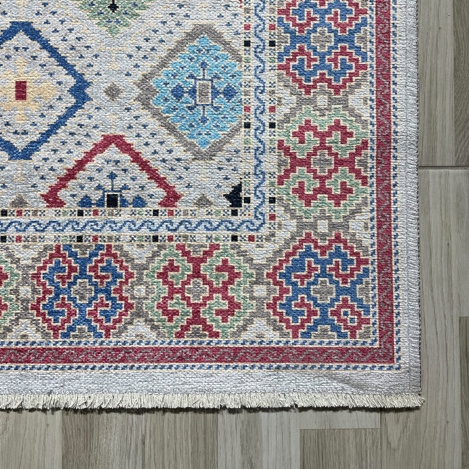 NH7061-403-01-02 Tapis Ethnic Nevsehir — Fuchsia & Gold