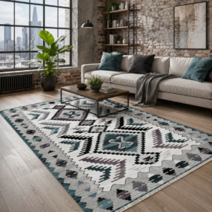 Tapis Ethnic Sivas — Khaki