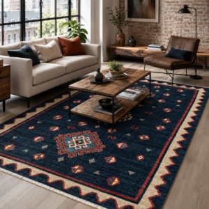Tapis Ethnic Classic Gaziantep — Navy