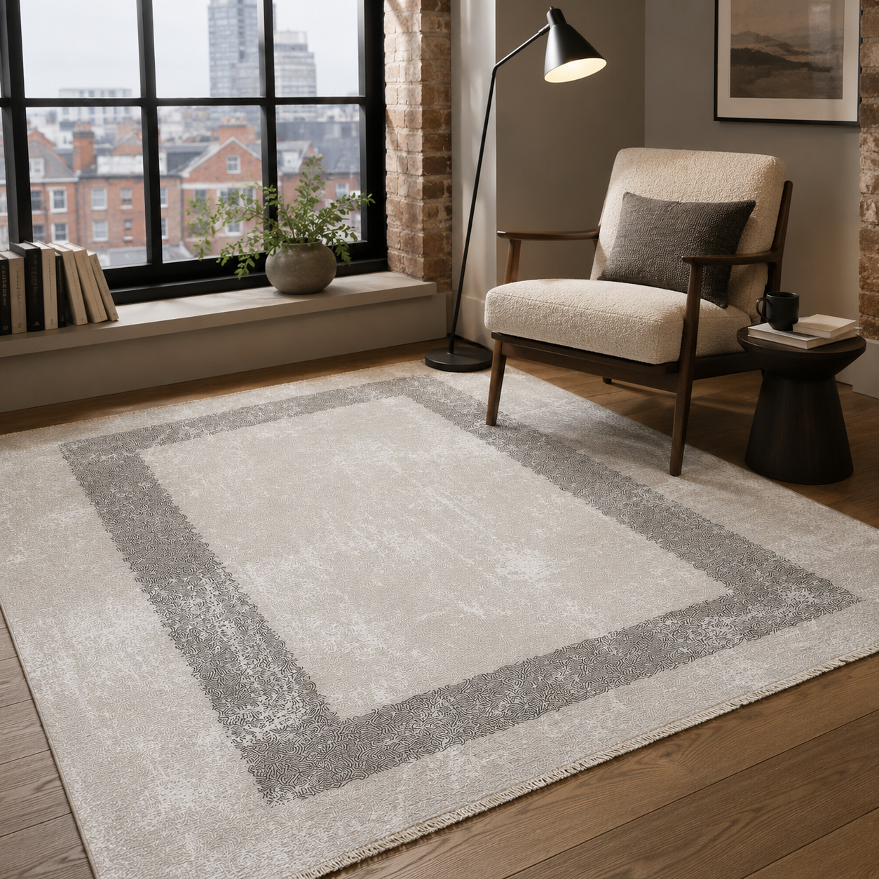 NH7074-469-01-02 Tapis Modern Cirali — Silver