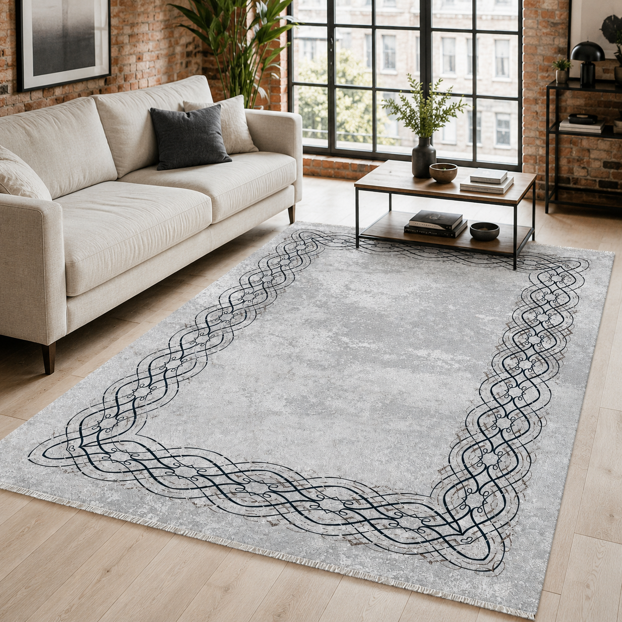 NH7075-515-01-01 Tapis Modern Patara — Silver
