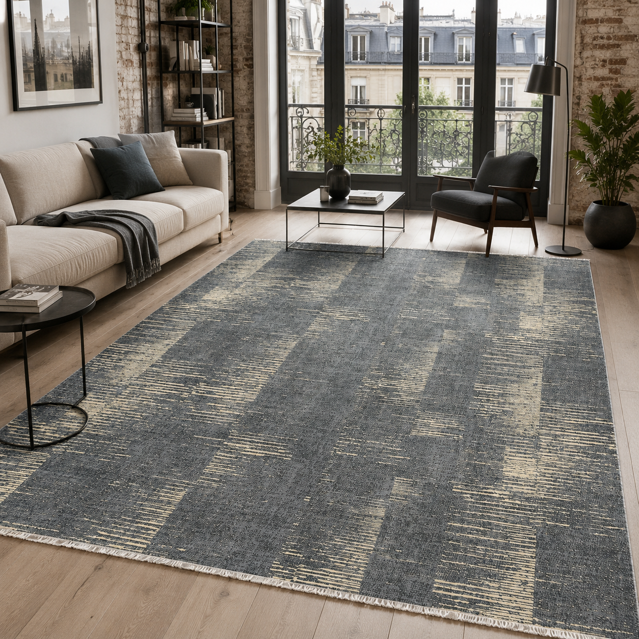 NH7079-1008-03 Tapis Modern Selcuk — Silver