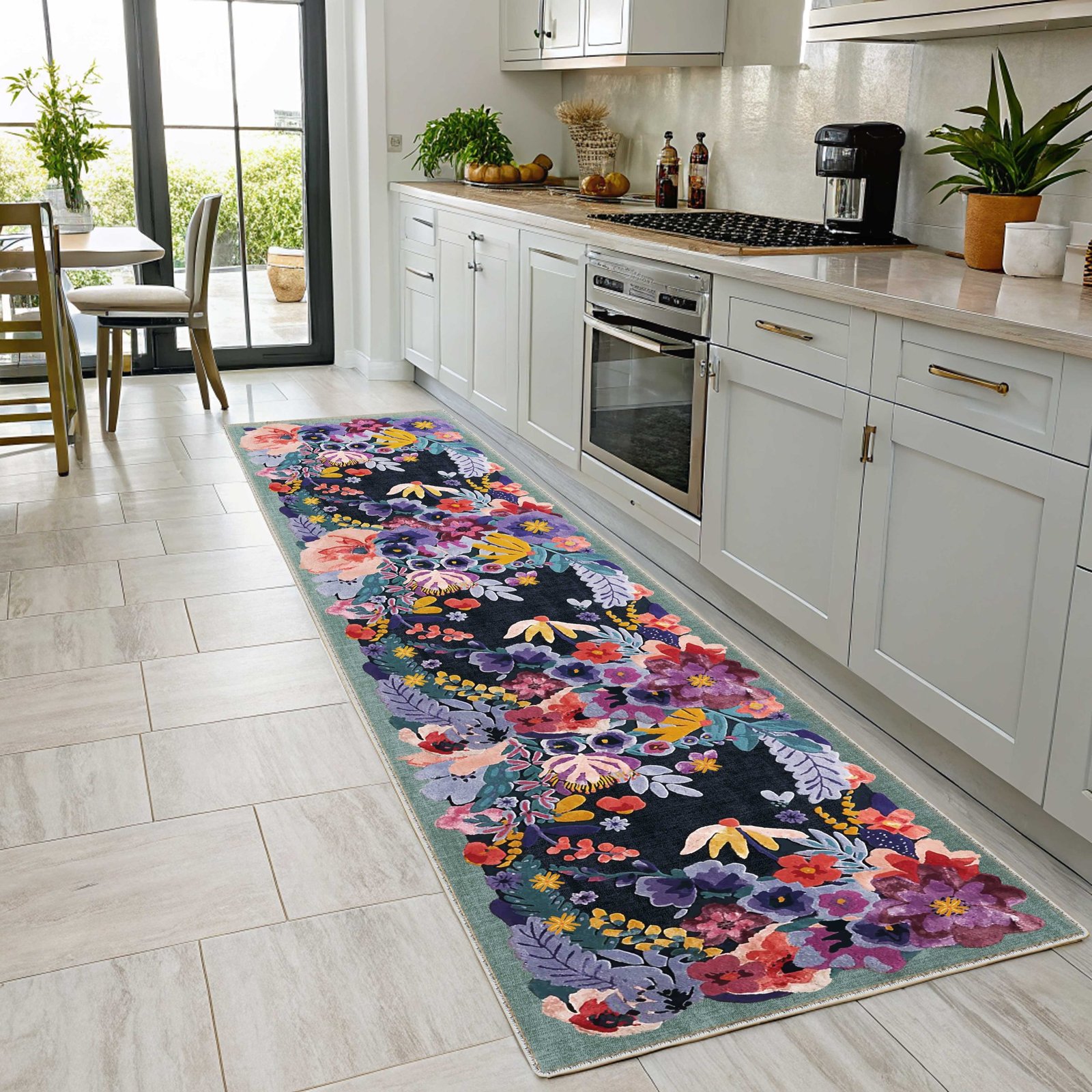 NH7114-DESIGN-04 Tapis Classic Seldjoukide — Purple & Navy