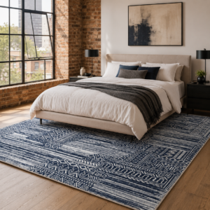 Tapis Modern Ankara 3 — Navy