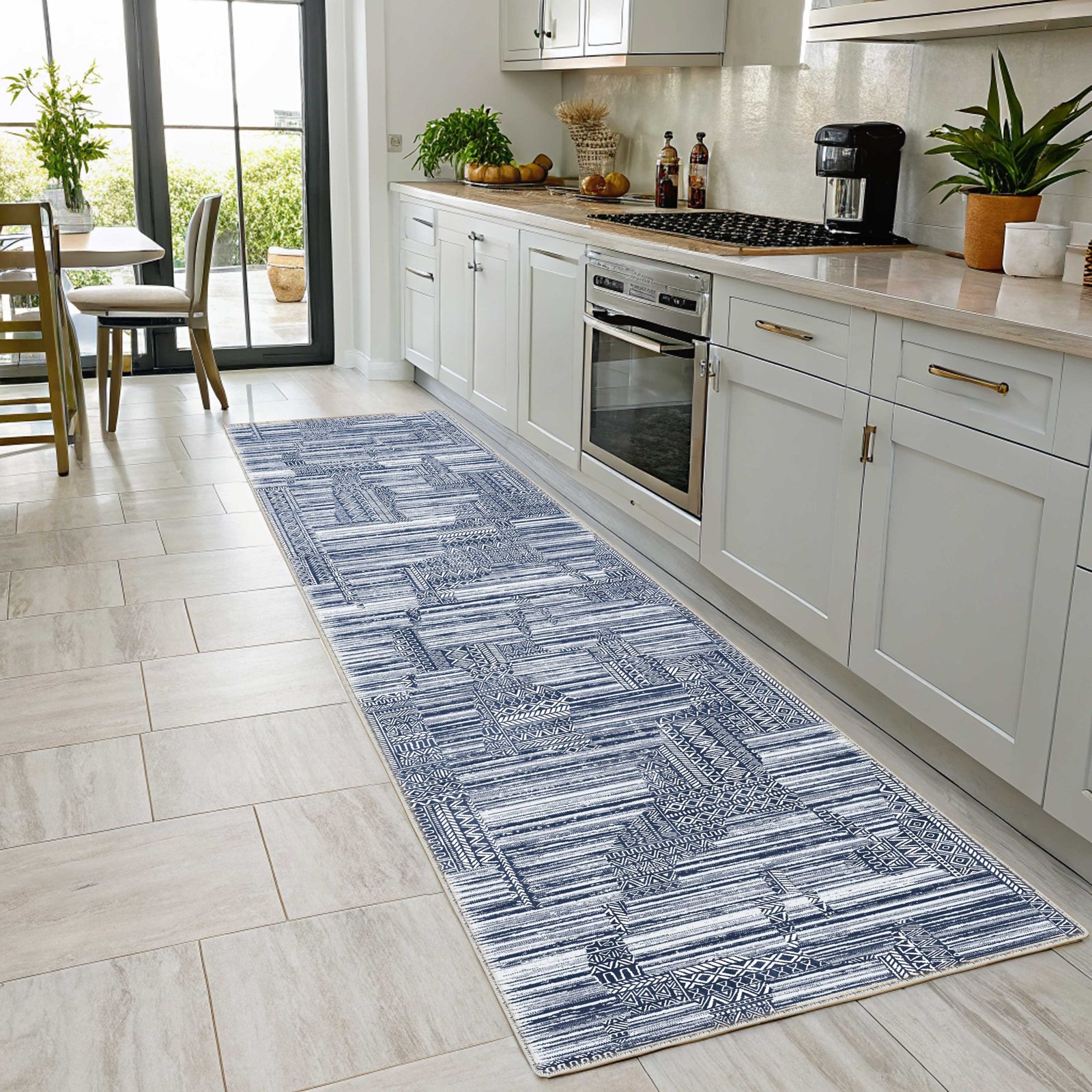 NH7120-459-01-04 Tapis Modern Ankara 3 — Navy