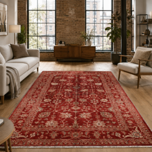 Tapis Ethnic Classic Vintage Troie 3 — Burgundy