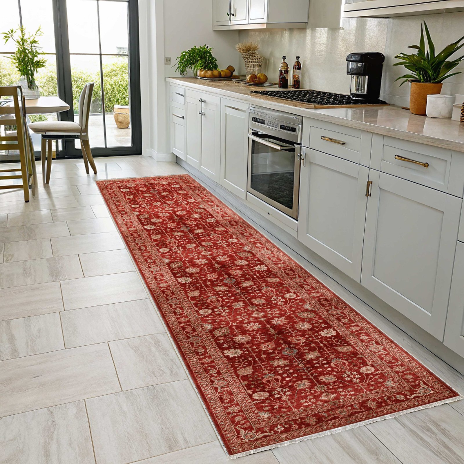 NH7135-3012-01-04 Tapis Ethnic Classic Vintage Troie 3 — Burgundy