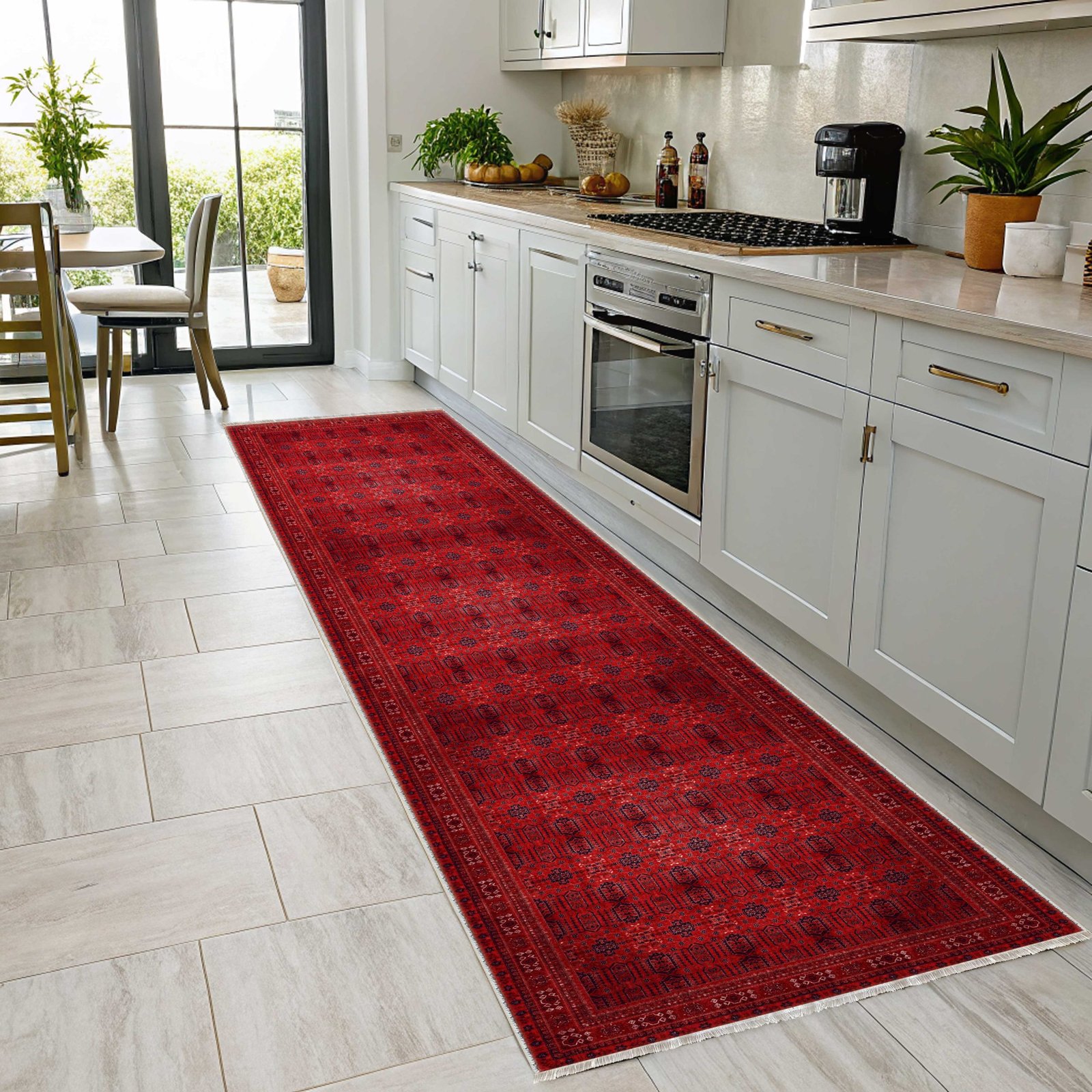 NH7137-3011-02-04 Tapis Ethnic Classic Vintage Halicarnasse 3 — Burgundy