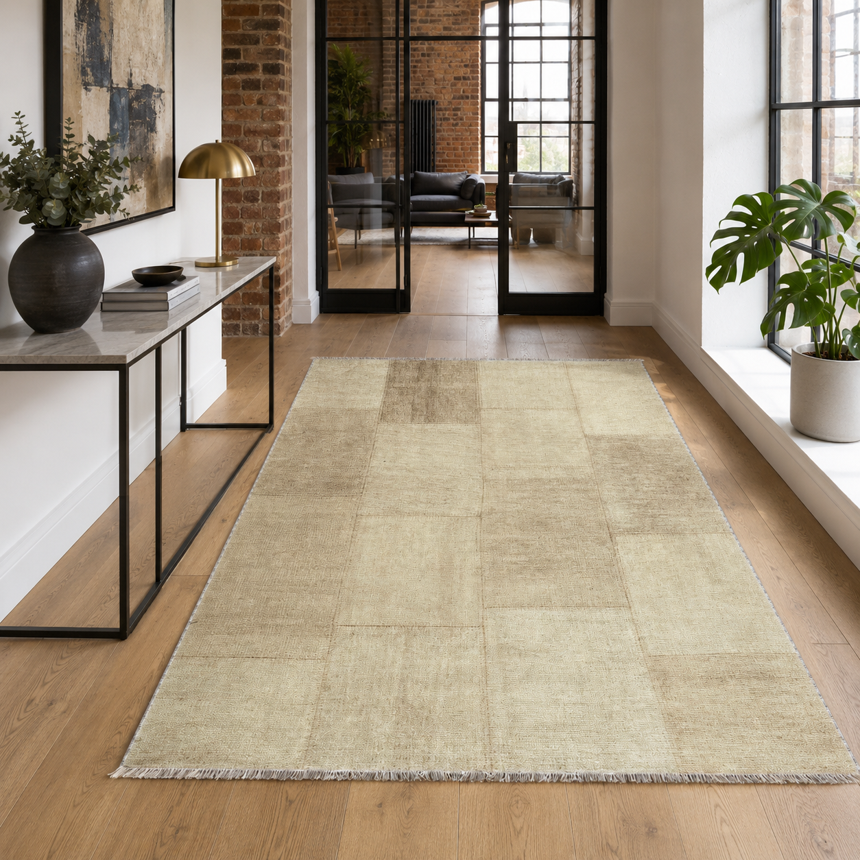 NH7139-3021-01-03 Tapis Ethnic Classic Vintage Pergame 3 — White