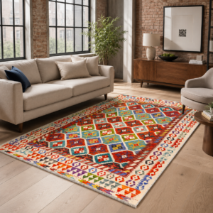 Tapis Ethnic Classic Vintage Sardes 3 — Burgundy