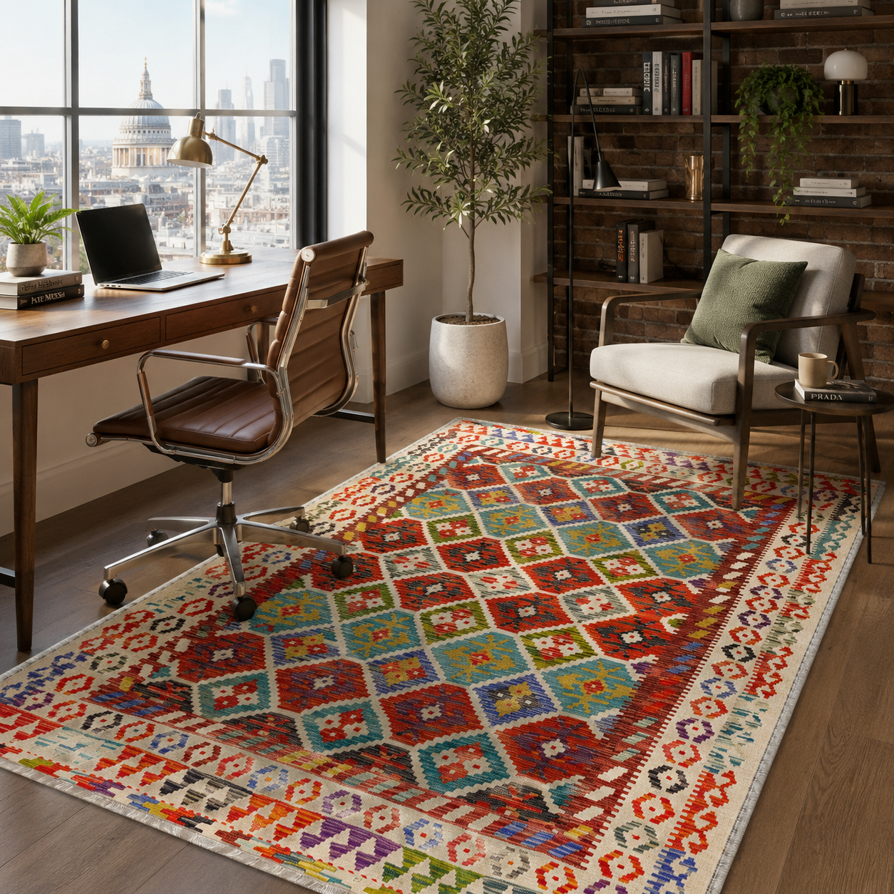 NH7141-3019-01-03 Tapis Ethnic Classic Vintage Sardes 3 — Burgundy