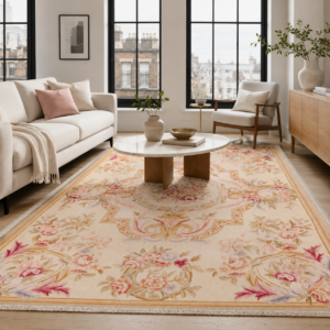 Tapis Ethnic Classic Vintage Xanthos 3 — White & Fuchsia