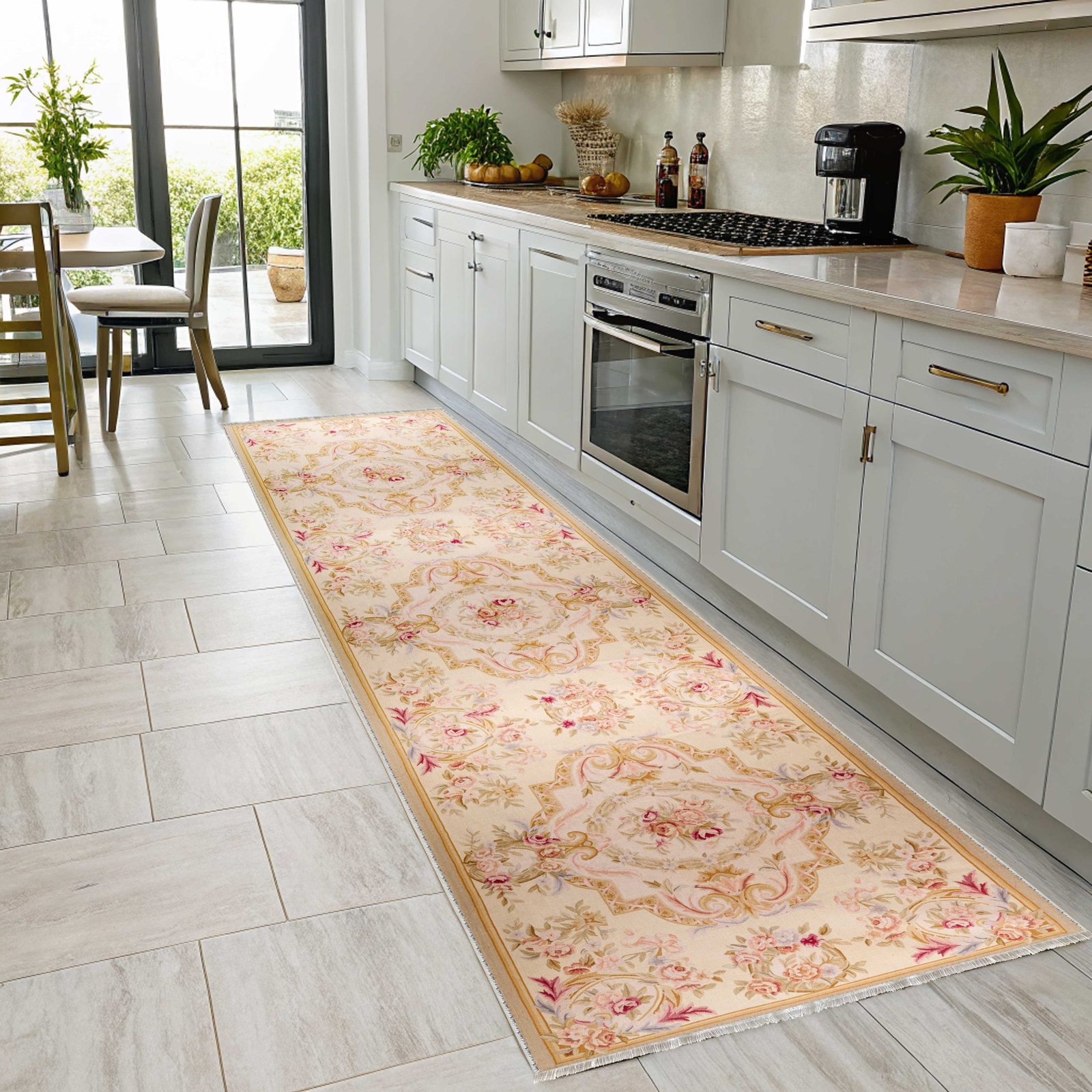 NH7142-3017-01-04 Tapis Ethnic Classic Vintage Xanthos 3 — White & Fuchsia