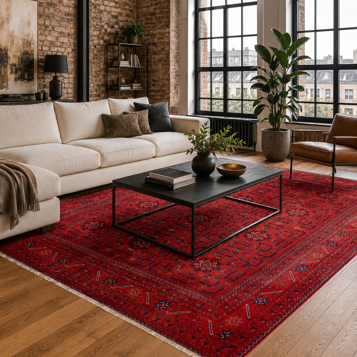 NH7143-3009-01-01 Tapis Ethnic Classic Vintage Patara 3 — Burgundy