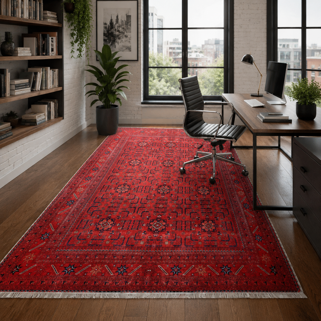 NH7143-3009-01-03 Tapis Ethnic Classic Vintage Patara 3 — Burgundy