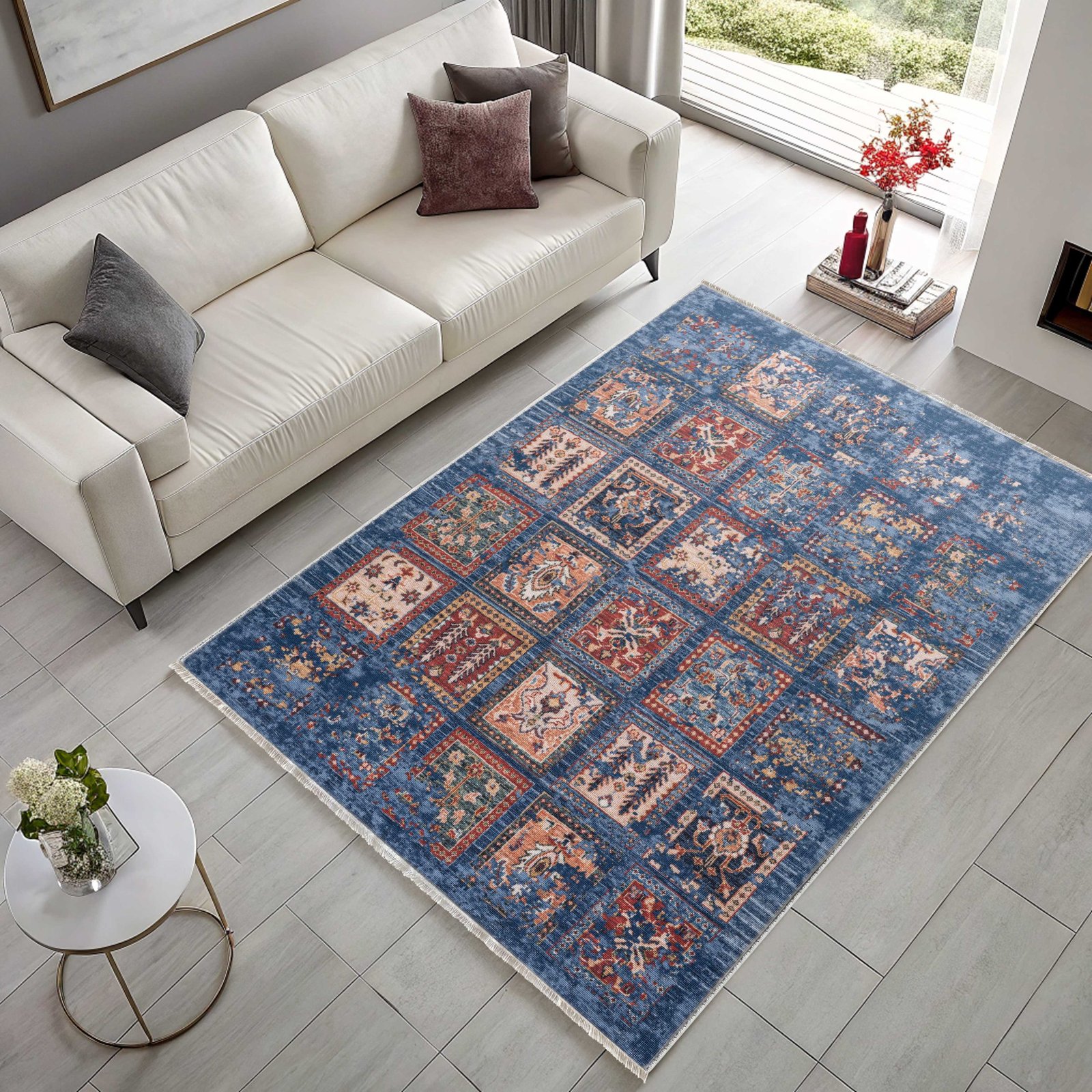 NH7147-3005-01-02 Tapis Ethnic Classic Vintage Phaselis 3 — Navy