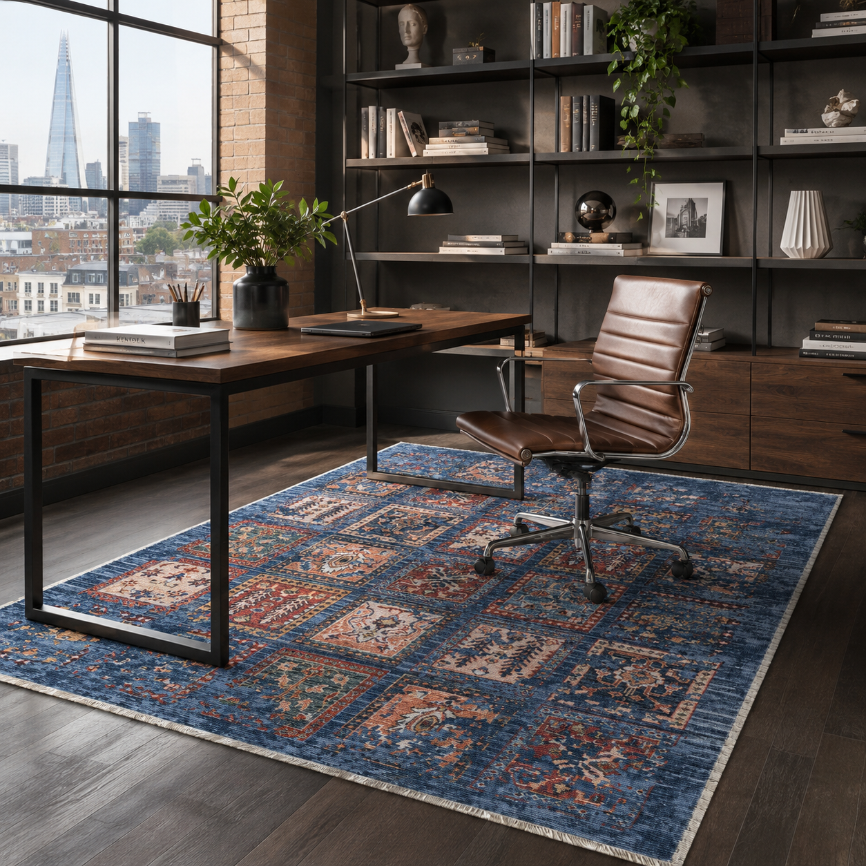 NH7147-3005-01-03 Tapis Ethnic Classic Vintage Phaselis 3 — Navy