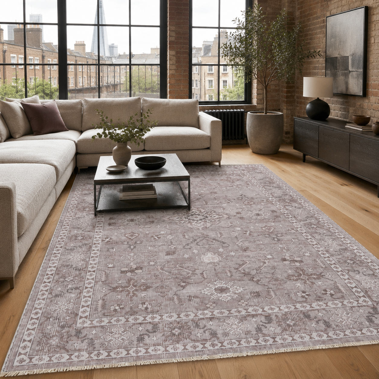 NH7148-3004-01-01 Tapis Ethnic Classic Vintage Termessos 3 — Silver