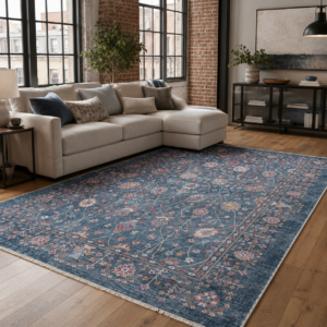 Tapis Ethnic Classic Vintage Harran 3 — Navy