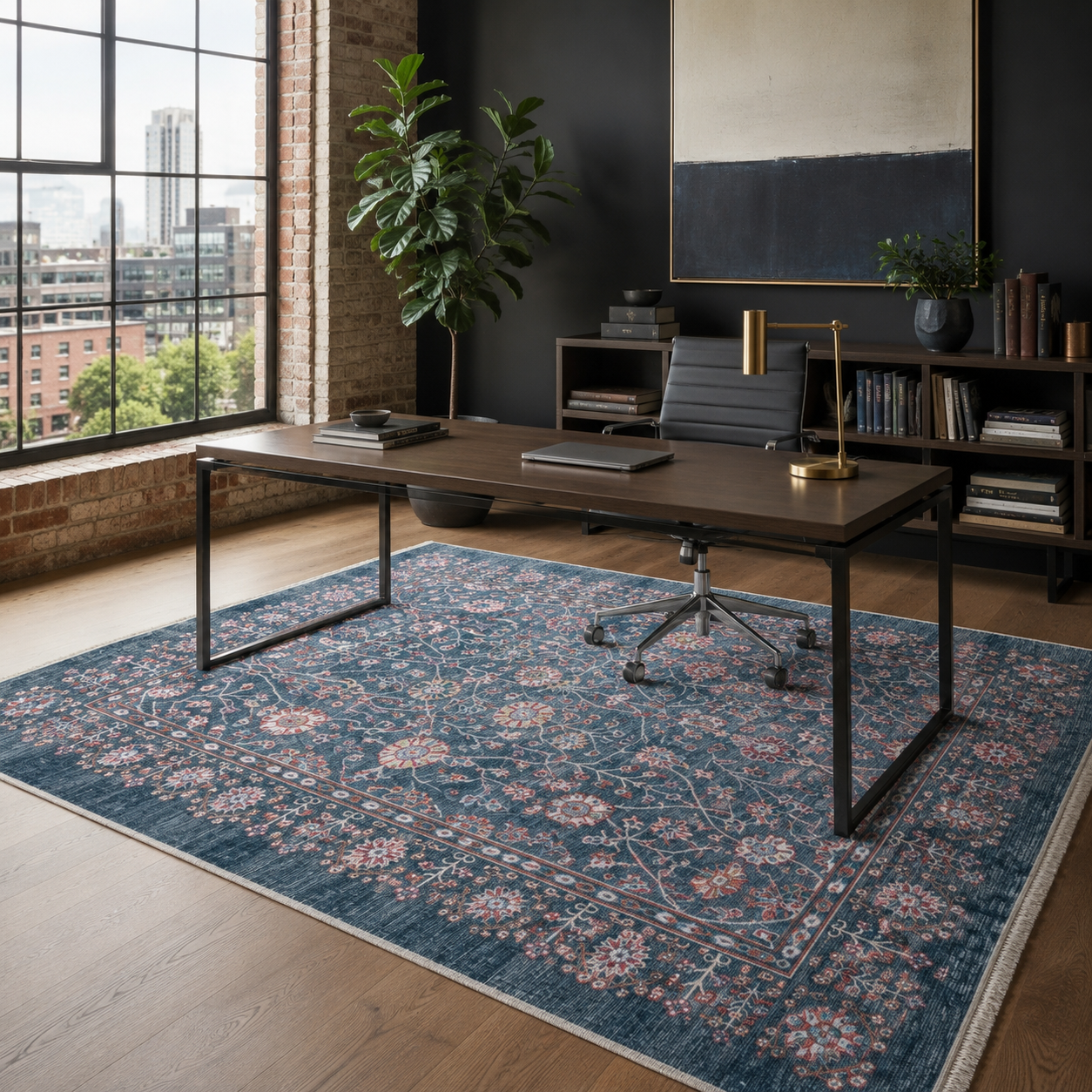 NH7150-3002-01-03 Tapis Ethnic Classic Vintage Harran 3 — Navy