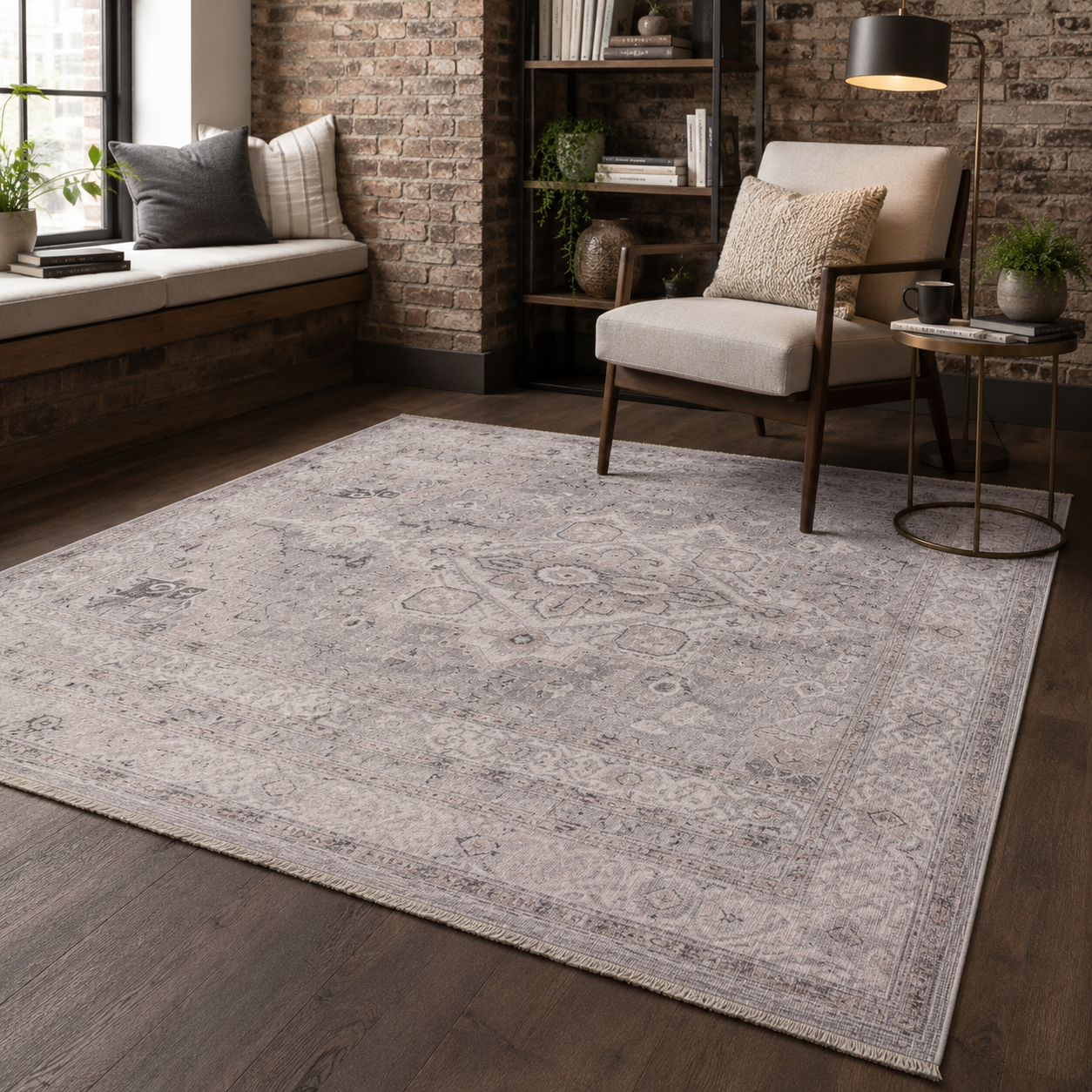 NH7151-3001-01-03 Tapis Ethnic Classic Vintage Mardin 3 — Silver