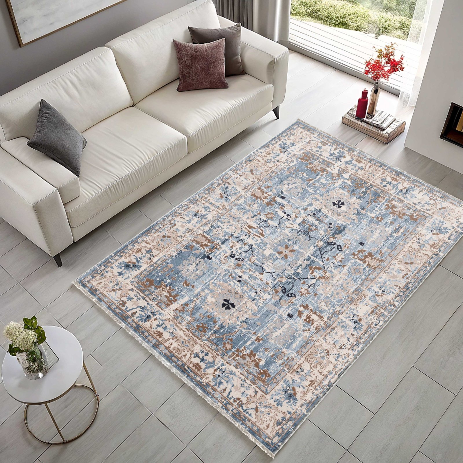 NH7155-2220-01-02 Tapis Ethnic Classic Vintage Ani 3 — Navy