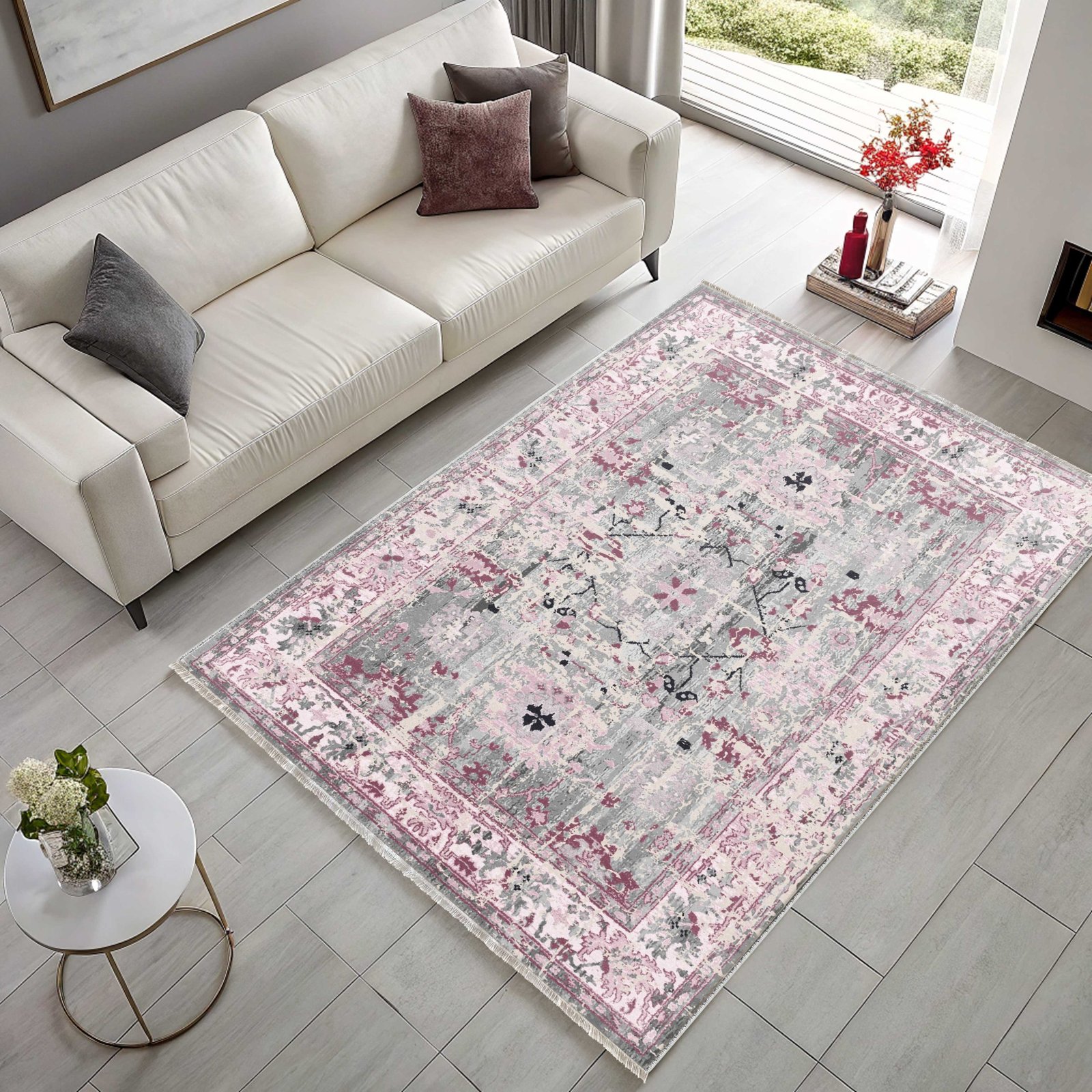 NH7156-2220-02-02 Tapis Ethnic Classic Vintage Kars 3 — Fuchsia