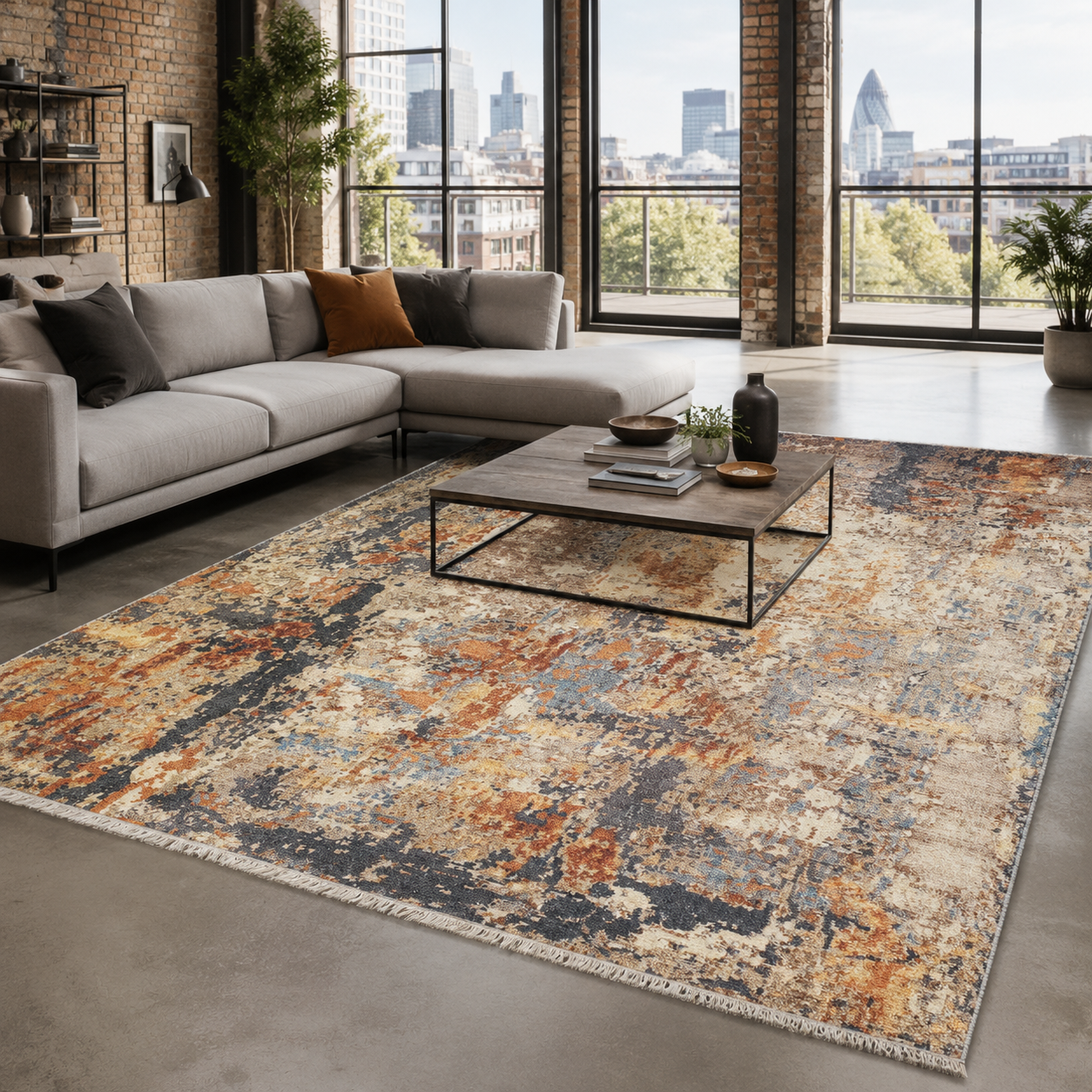 NH7157-3014-01 Tapis Ethnic Classic Vintage Van 3 — Brown