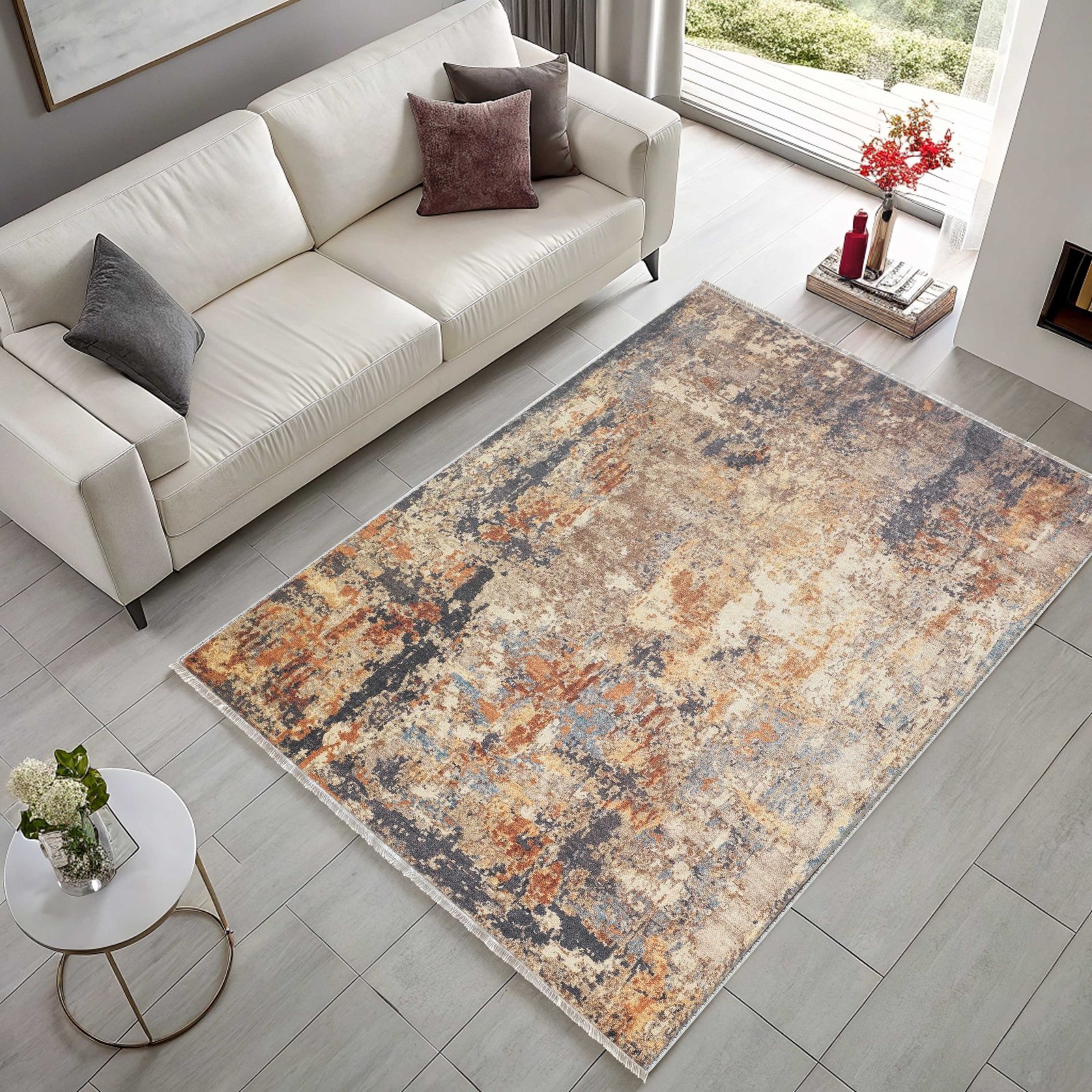 NH7157-3014-02 Tapis Ethnic Classic Vintage Van 3 — Brown