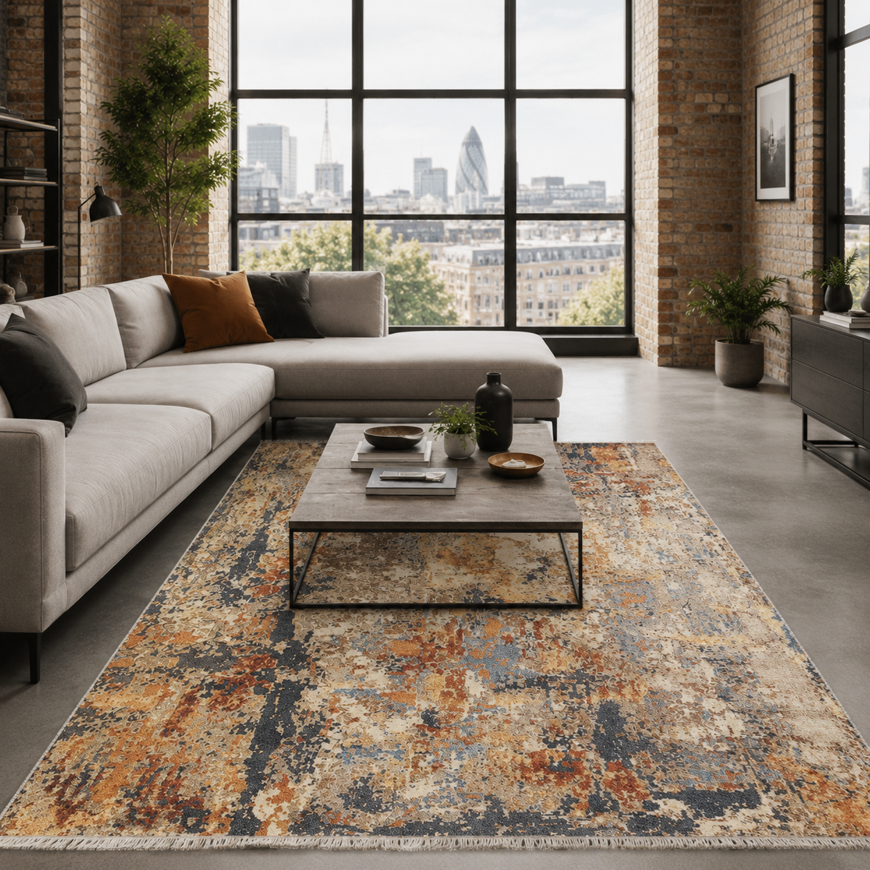 NH7157-3014-03 Tapis Ethnic Classic Vintage Van 3 — Brown