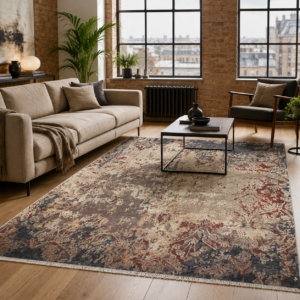 Tapis Ethnic Classic Vintage Nemrut 3 — Silver & Brown