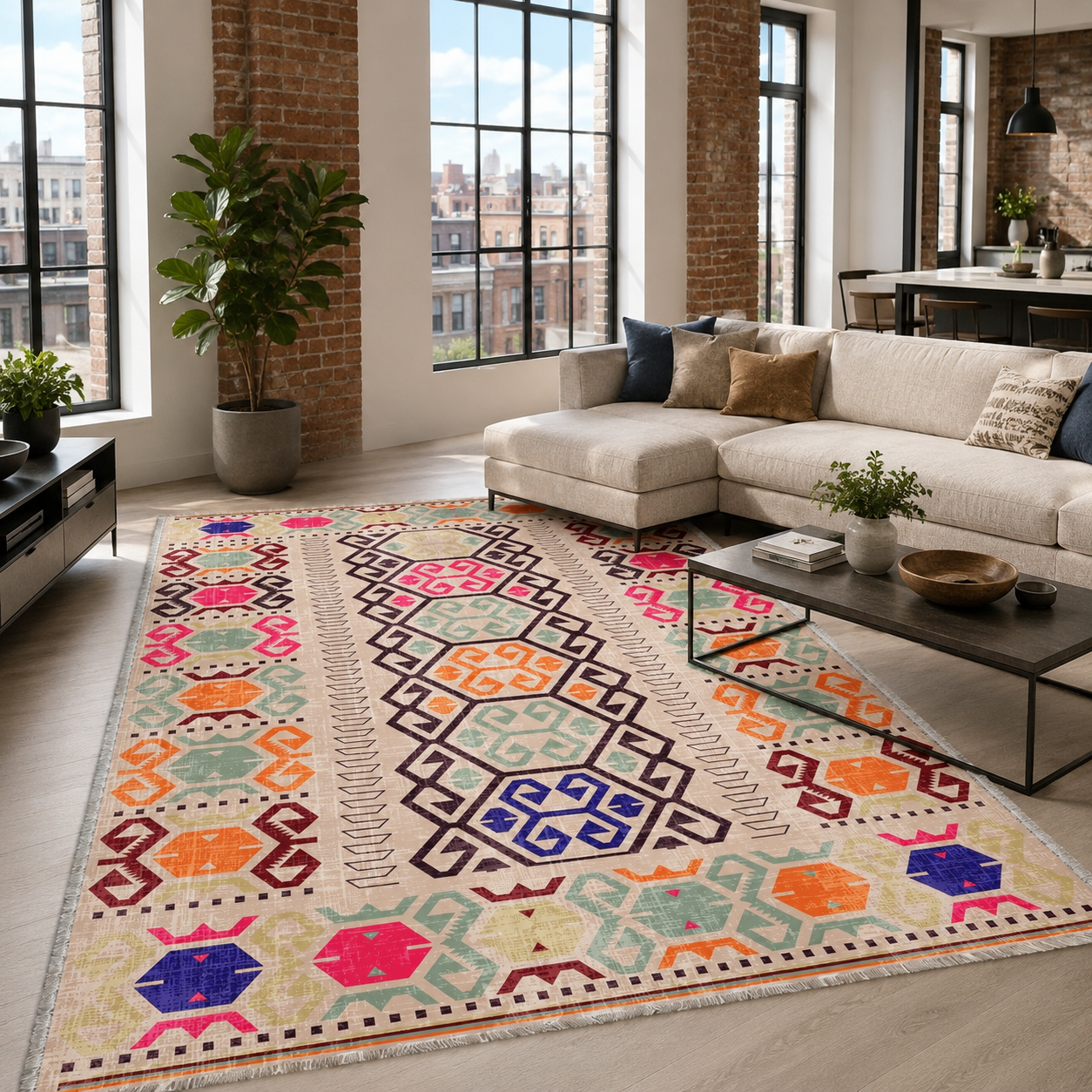 NH7162-347-01 Tapis Ethnic Classic Uçhisar 3 — Fuchsia