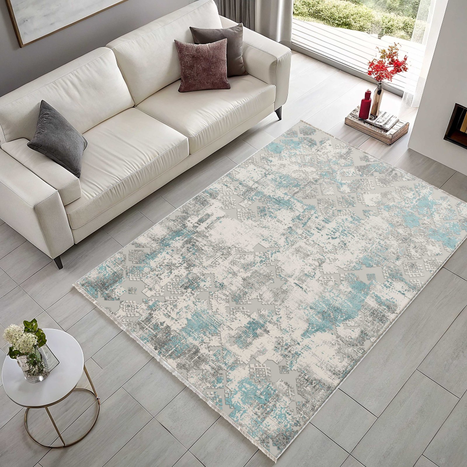 NH7165-491-02 Tapis Ethnic Classic Kitchen Ortahisar 3 — Navy