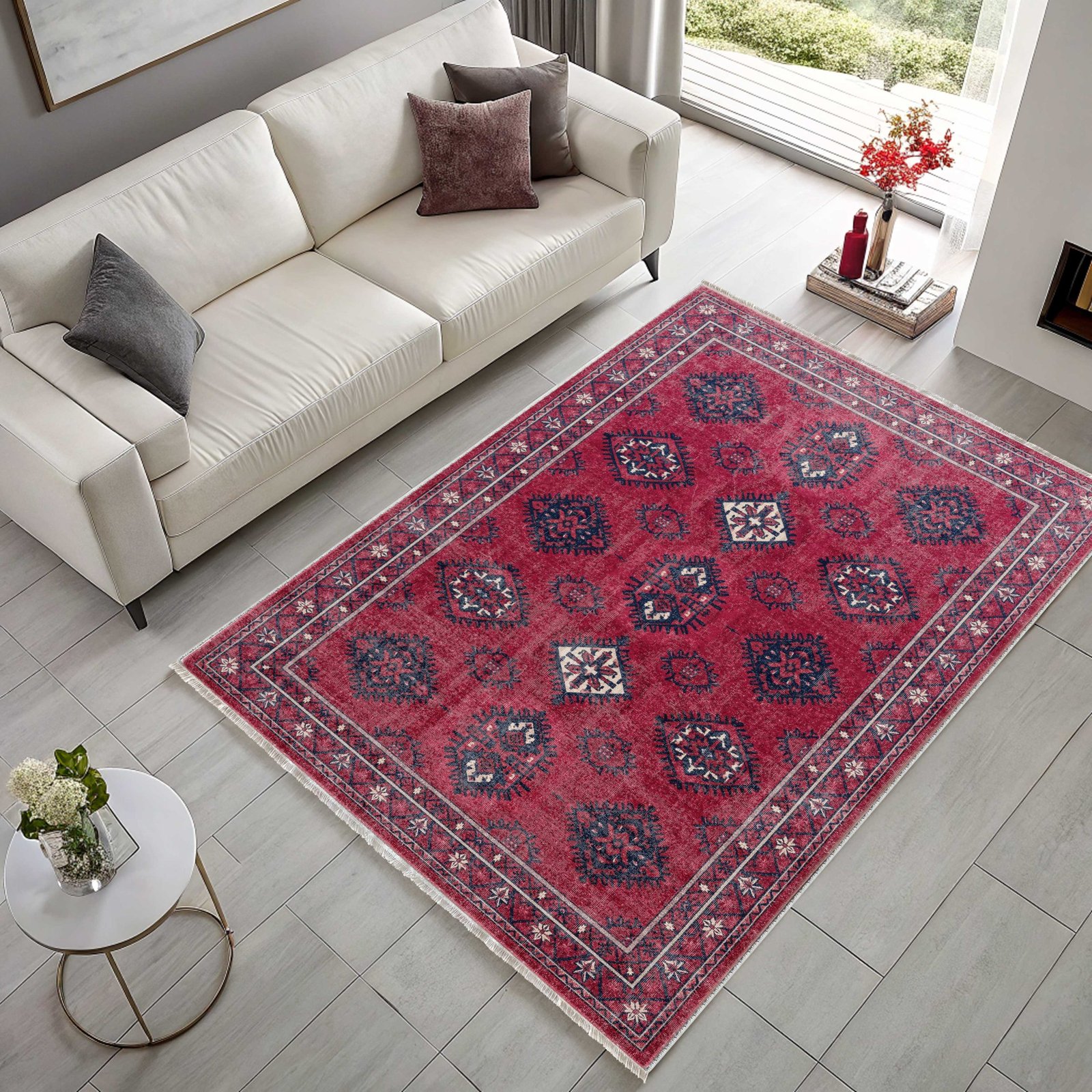 NH7169-3040-02 Tapis Ethnic Classic Vintage Laodicée 3 — Burgundy