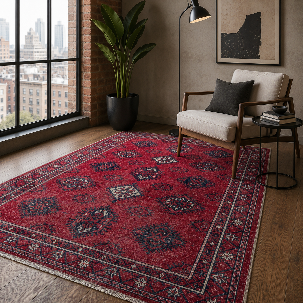 NH7169-3040-03 Tapis Ethnic Classic Vintage Laodicée 3 — Burgundy