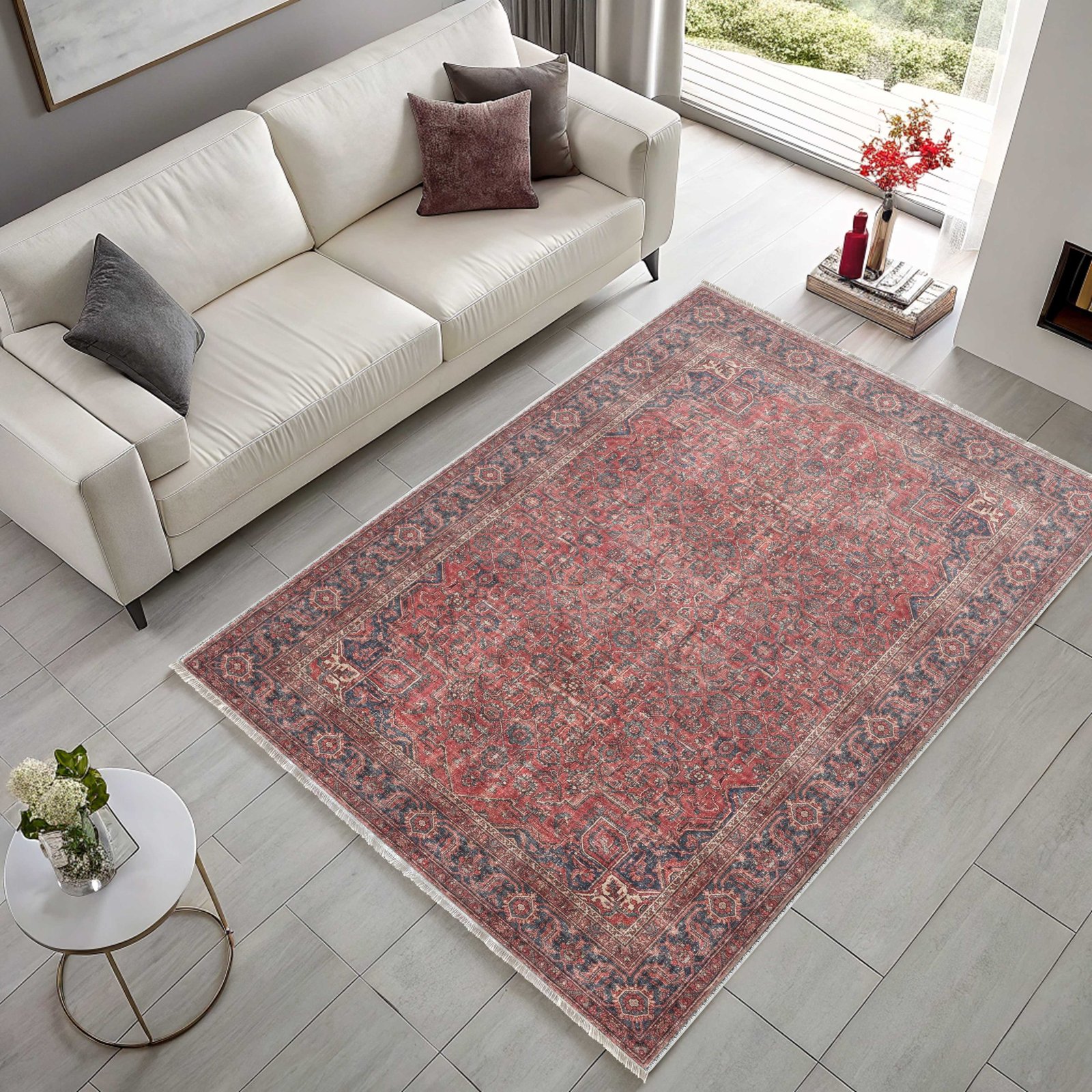 NH7171-3042-02 Tapis Ethnic Classic Vintage Cappadoce 4 — Burgundy